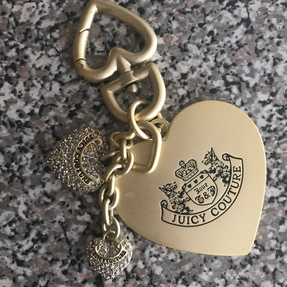 ✨Juicy Couture Multi-Heart Keychain/Bag Tag✨