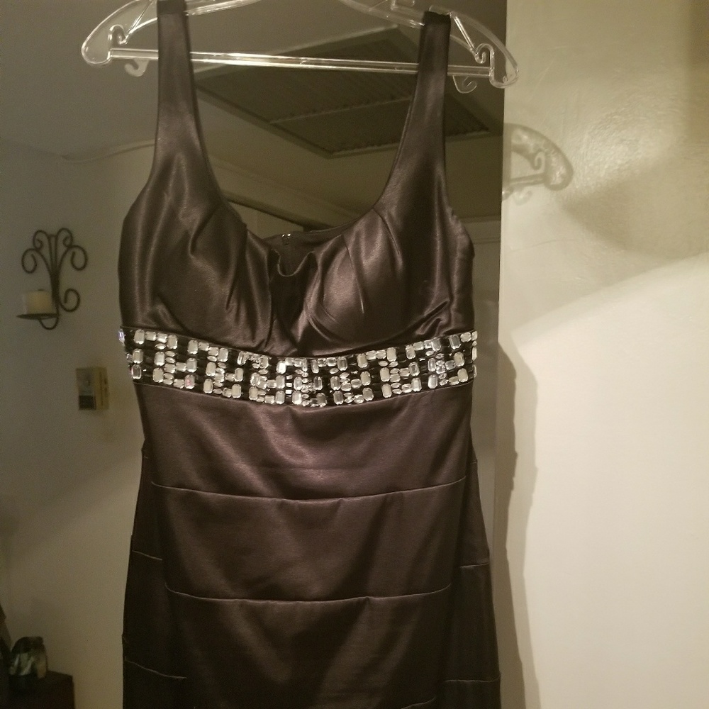 Gorgeous fancy black party dress.
