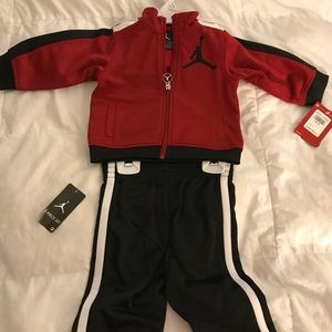 Jordan 23  6/9mo red/black outfit new w/ tags