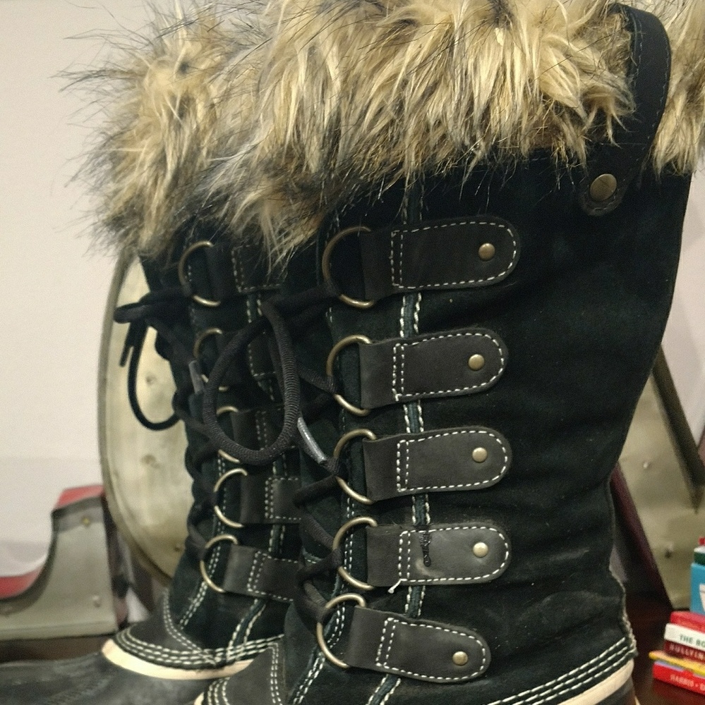 Sorel Joan of Ark black boots