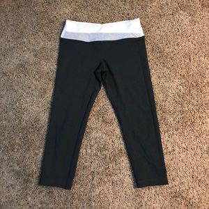 Lululemon Dark Gray Fold Over Crop Pant