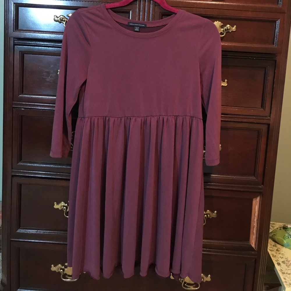 Burgundy dress
