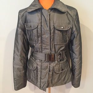 Grey/Silver Mexx Coat. Stylish for winter. Sz XS