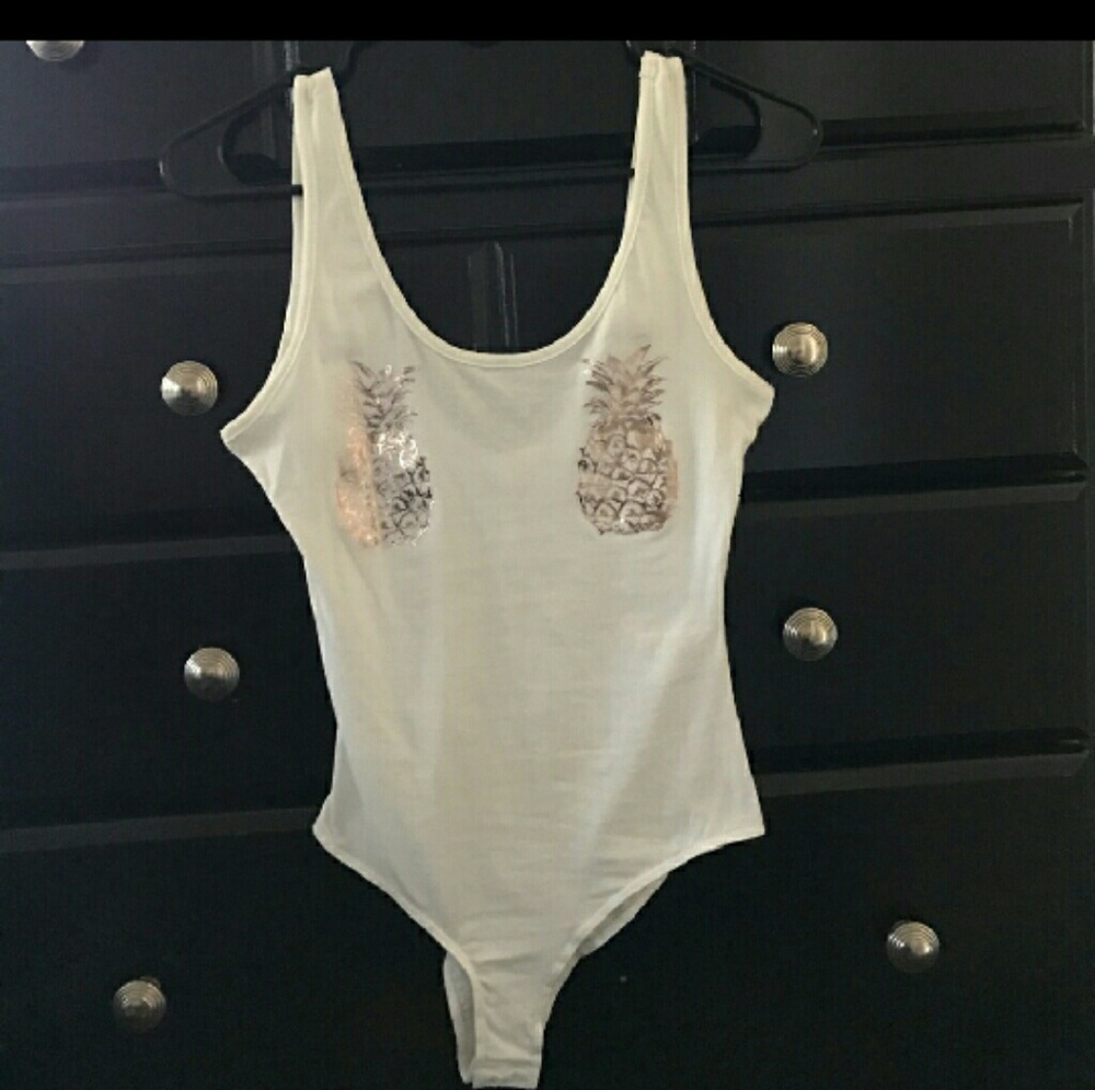Charlotte Russe pineapple bodysuit