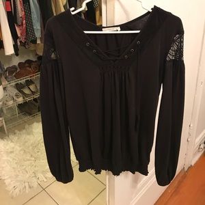 Black long sleeve blouse