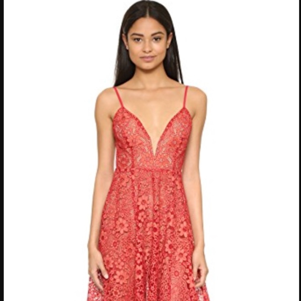 For Love and Lemons Rosemary Midi Dress Medium