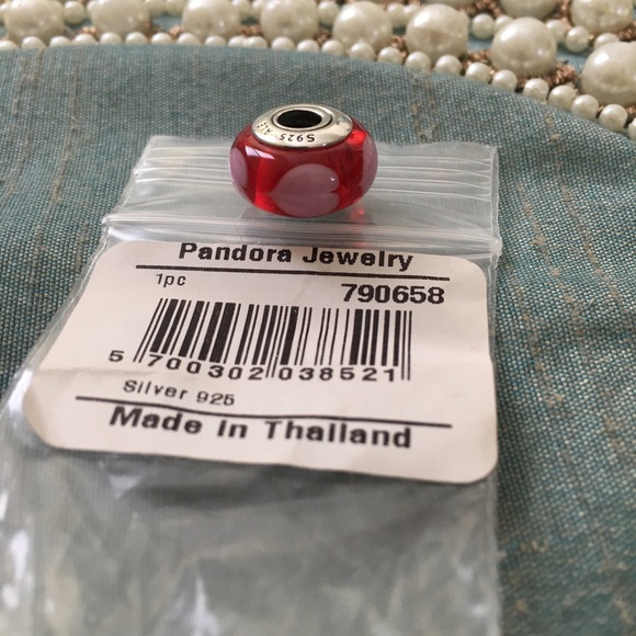 Pandora Jewelry - Pandora Mirano Glass Bead Red Love Pink Hearts