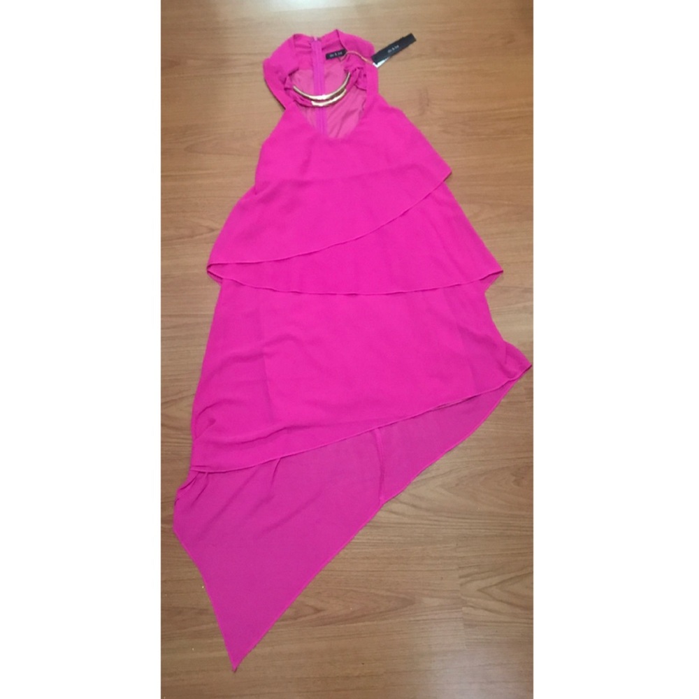 NWT Pink Asymmetric Dress