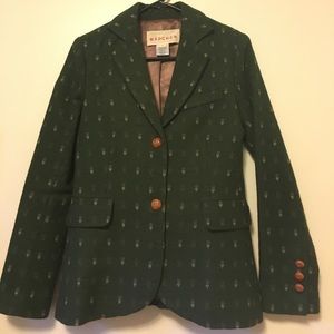 Mädchen Anthropologie Dark Green Blazer (S)