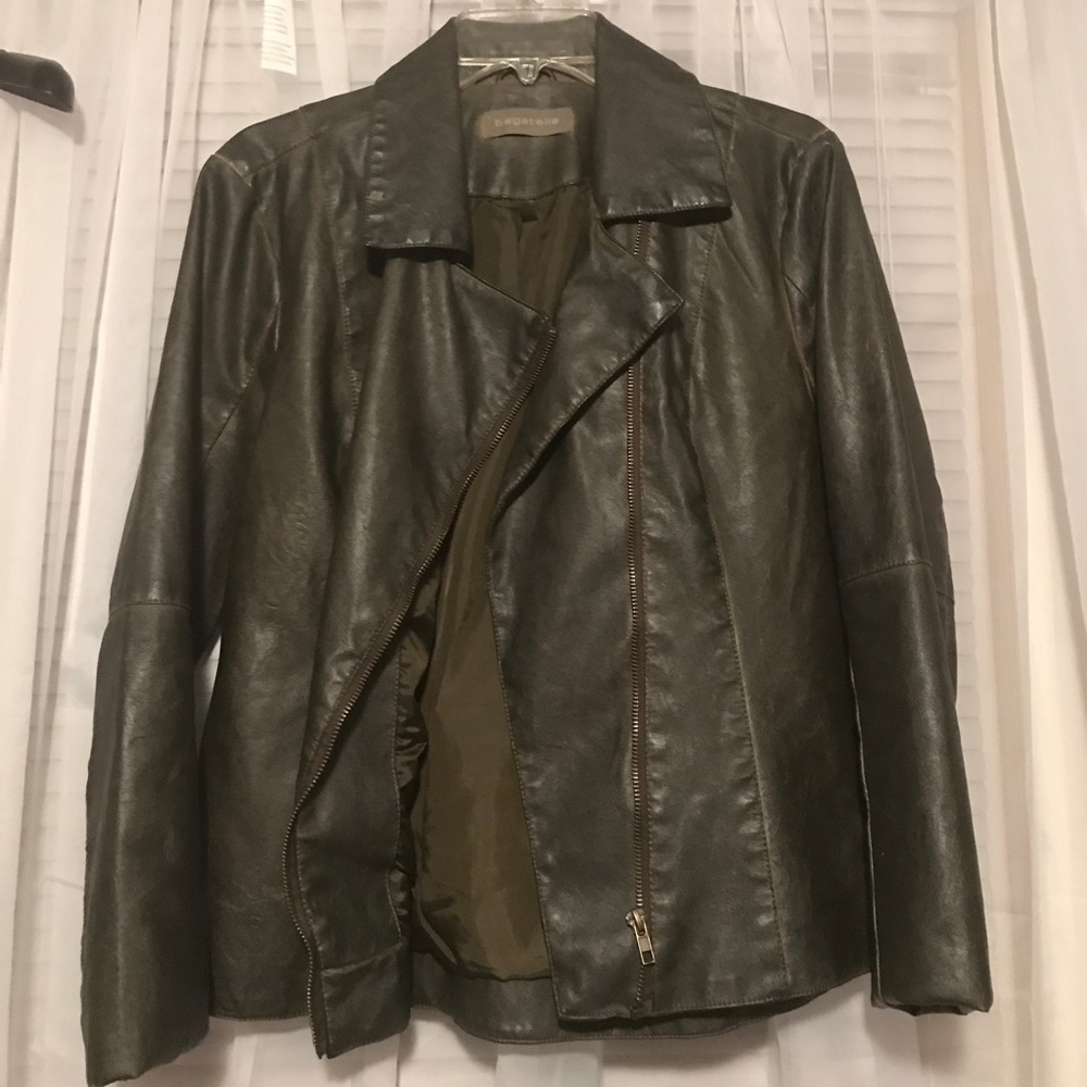 Bagatelle Brown Faux Leather Jacket