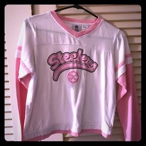 Pink Pittsburgh Steelers long Sleeve Shirt (girls)
