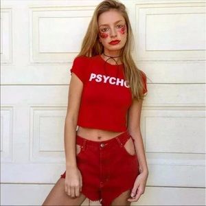 Psycho crop top