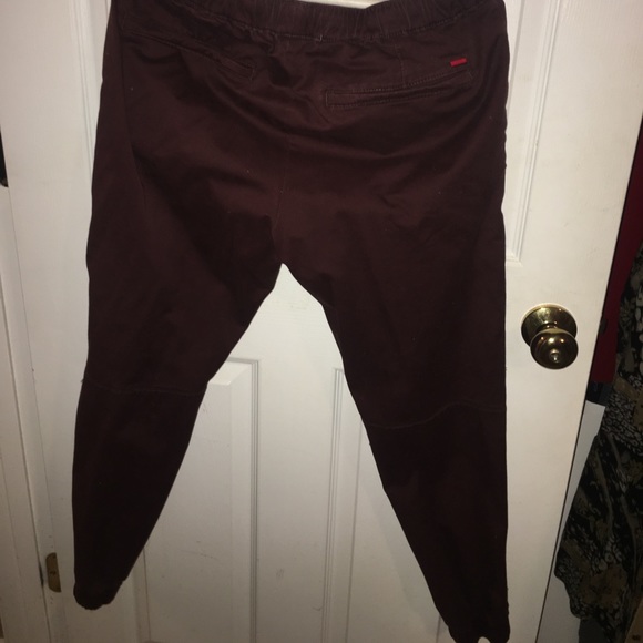 Burgundy Joggers - Picture 2 of 2