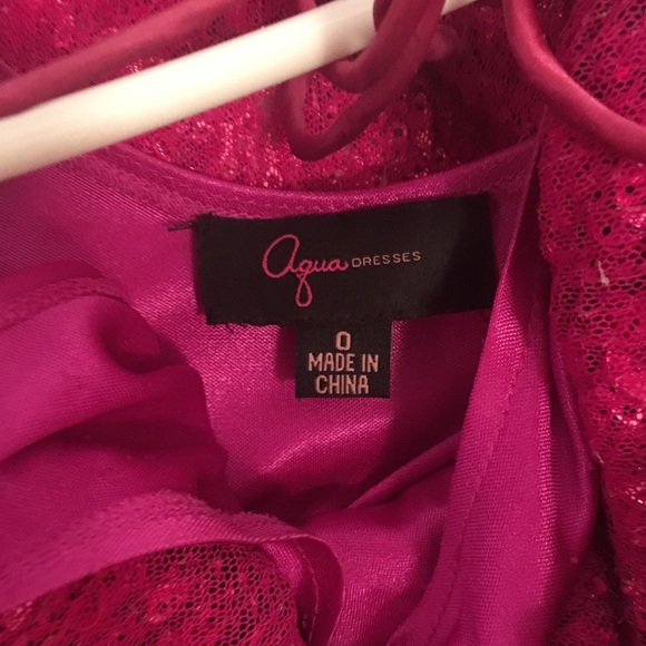 Aqua dresses hot pink sequin - Picture 2 of 4