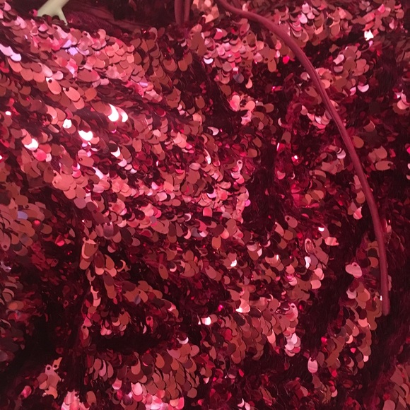 Aqua dresses hot pink sequin - Picture 4 of 4