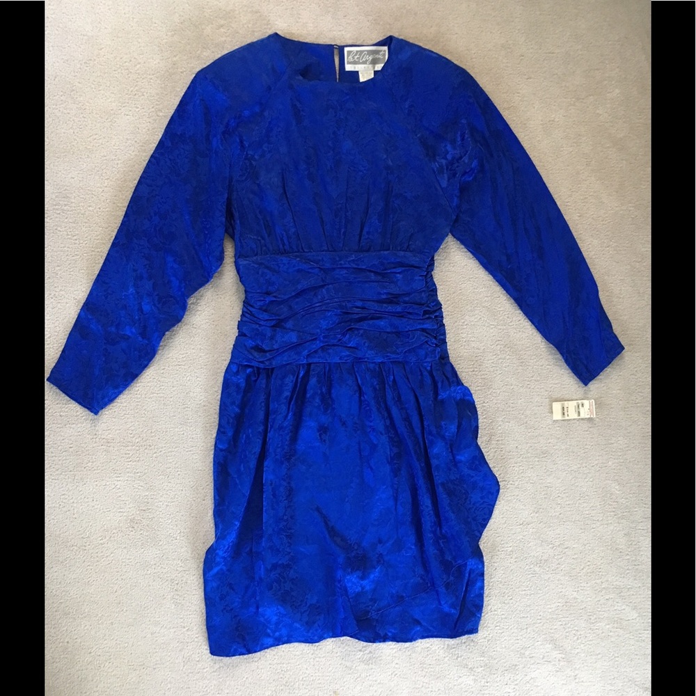 PAT ARGENTI Silk Blue Dress NEW