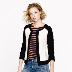 J Crew Boucle Jacket in Colorblock