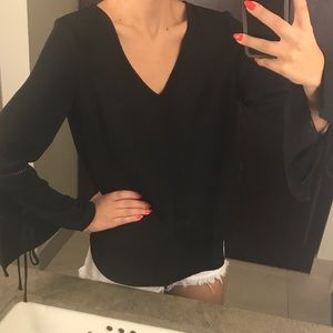 RO&DE top bell sleeves with ties