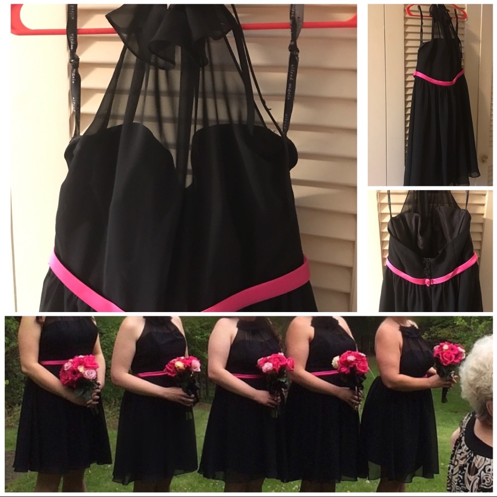 Alfred Angelo bridesmaid dress black/pink