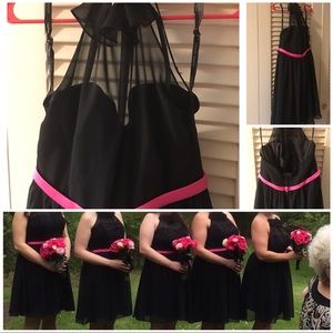 Alfred Angelo bridesmaid dress black/pink