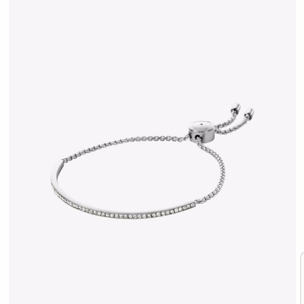 Michael Kors Blue Pavé Bar Slider Bracelet