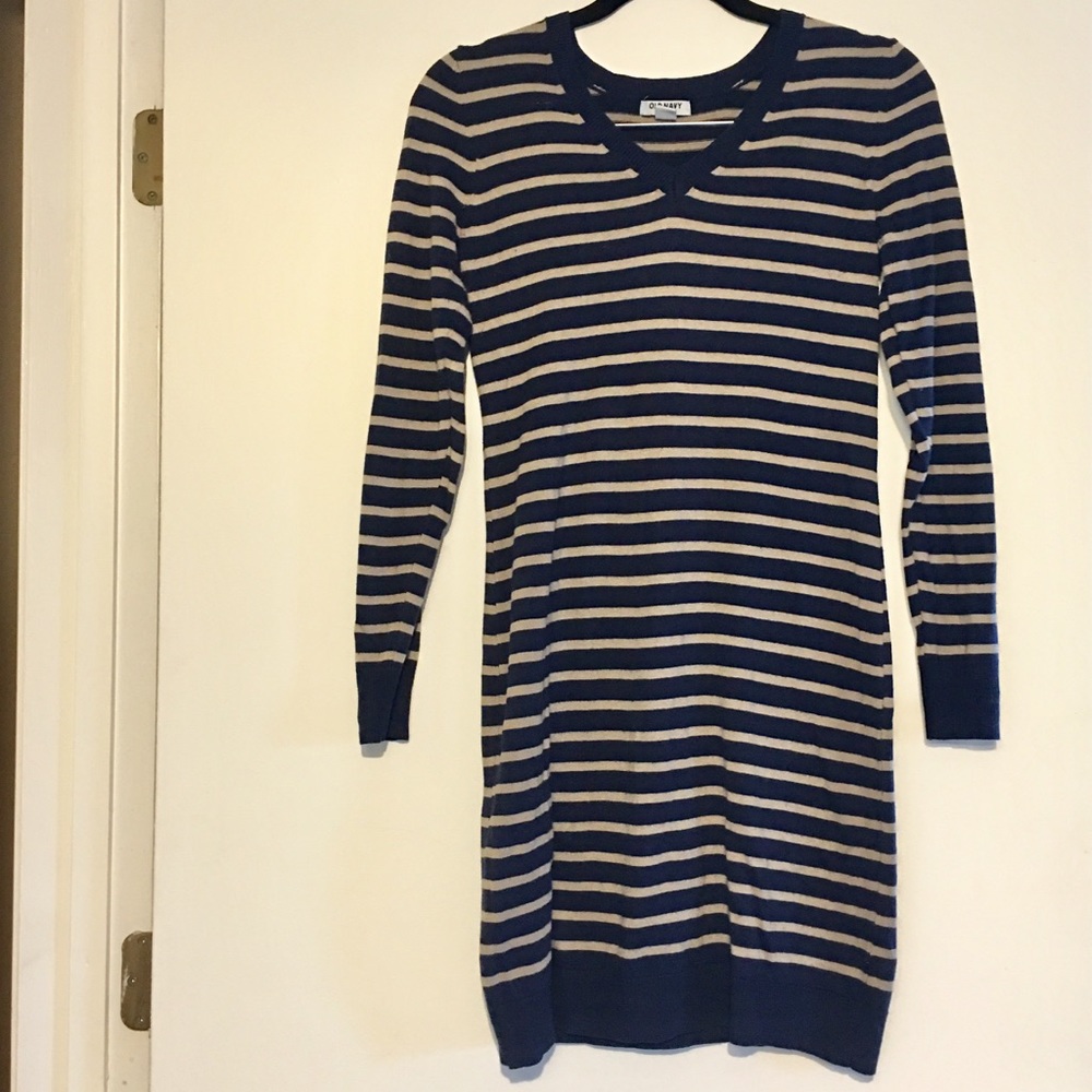 Old Navy striped sweater dress.Size XS