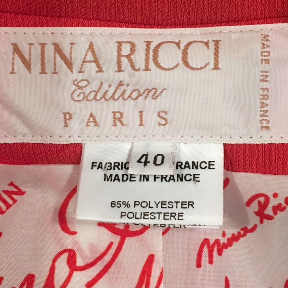 🎉🎉HP 10/10/17🎉🎉NINA RICCI Paris Blazer ~ 8 -10 - Picture 4 of 8