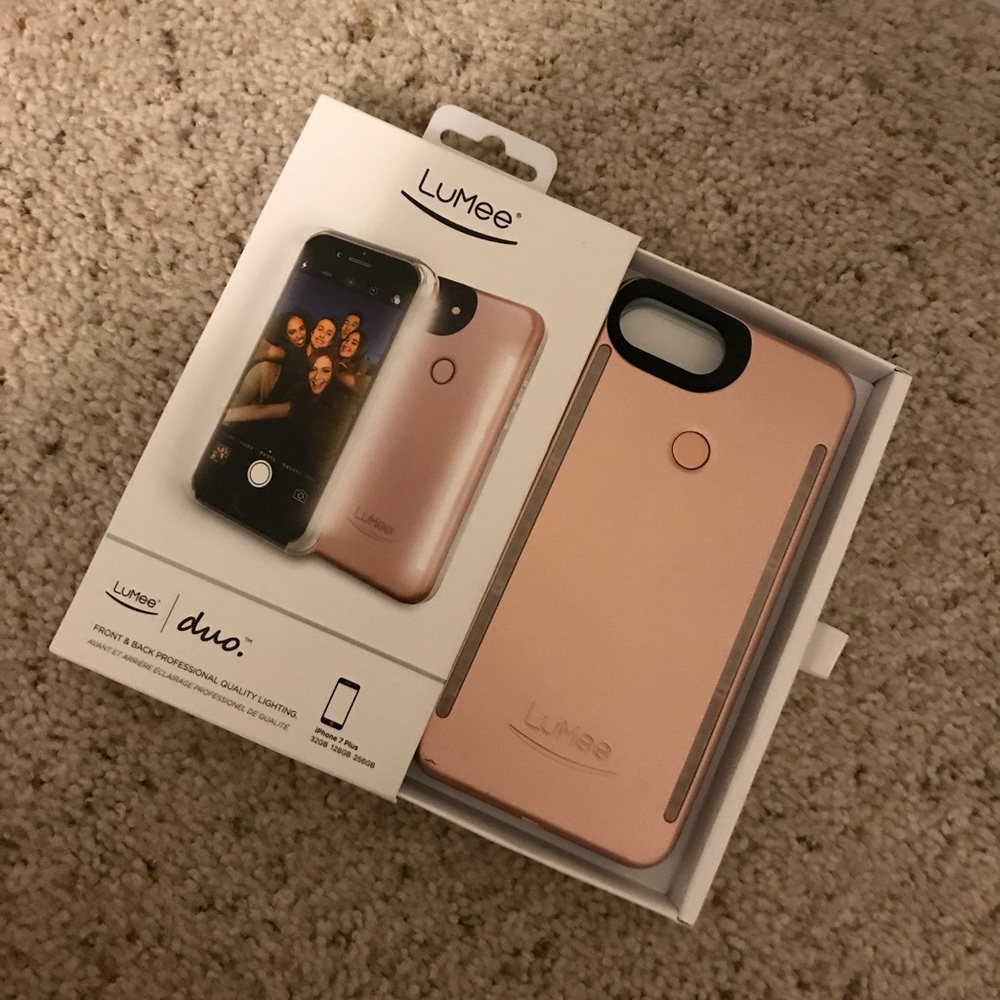 Rose Gold LuMee 7 plus Case
