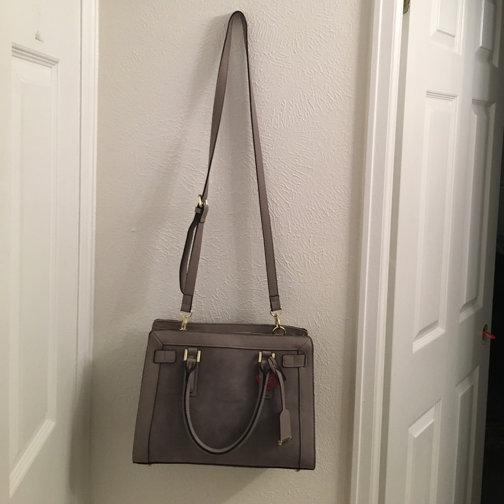MERONA Taupe cross body purse w/ tags!!