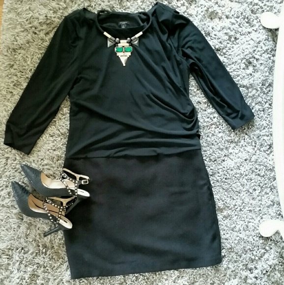 Ann Taylor Dresses & Skirts - Ann Taylor Tweed Black Dress