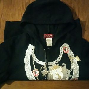 "Baby Phat" Embellished Hoodie