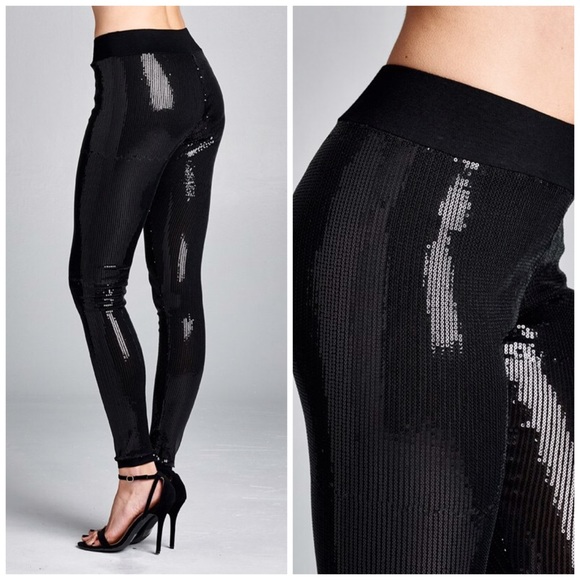 Sequin Leggings - Picture 2 of 3