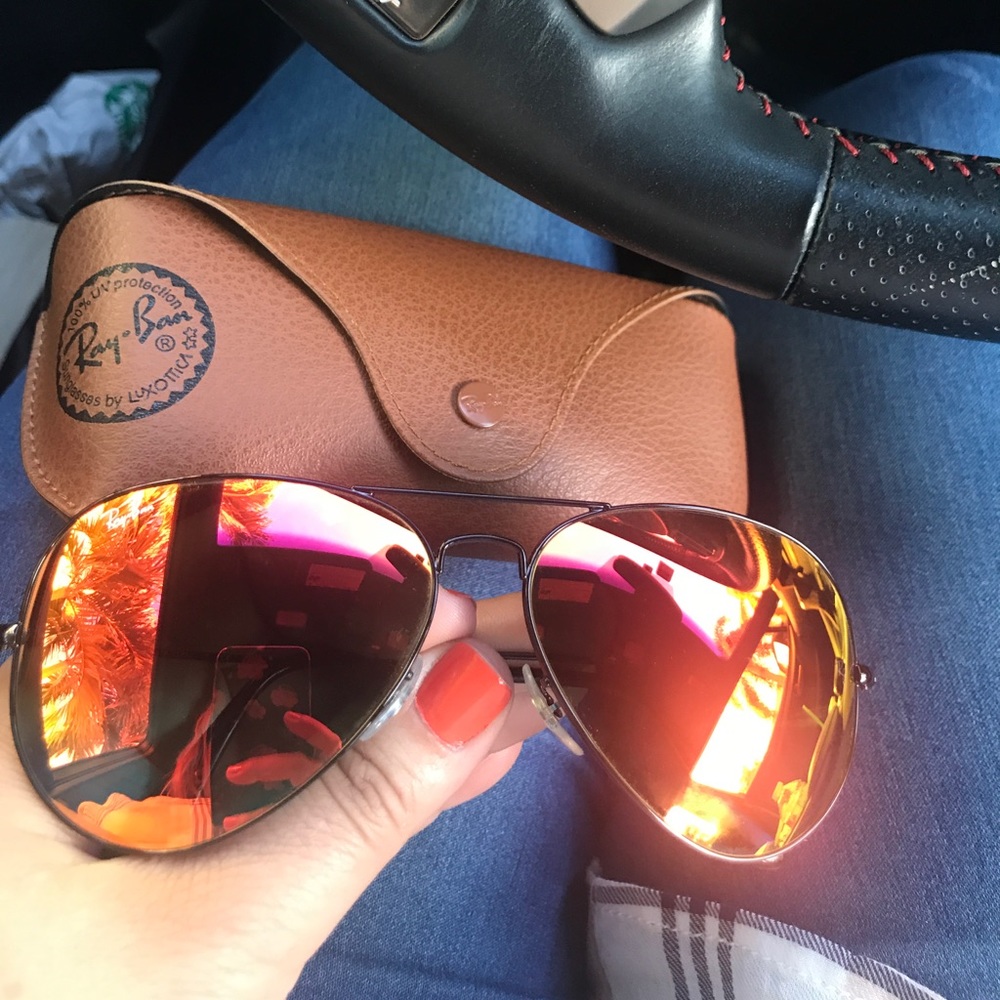 Ray Ban large aviator sunglasses 3025
