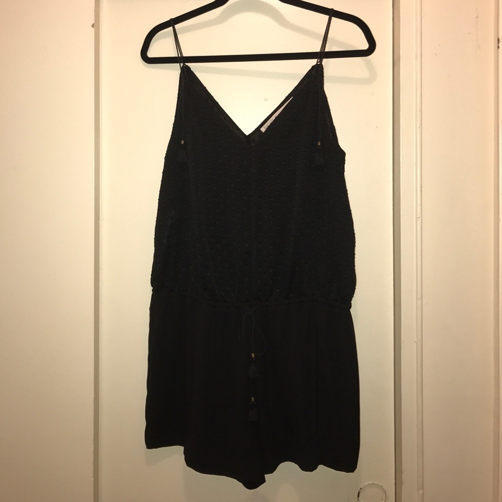 Rachel Roy Black Silky Romper💋