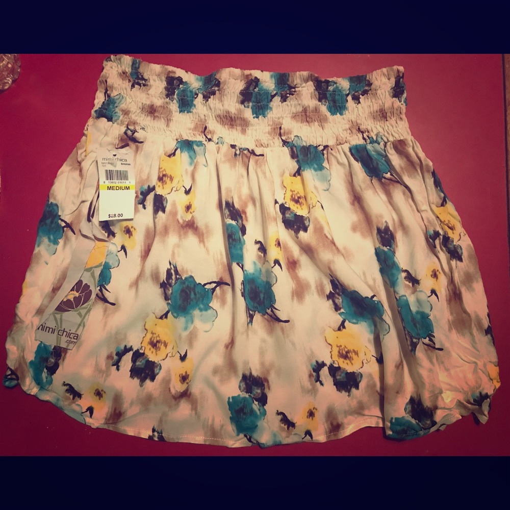 Lightweight floral skirt