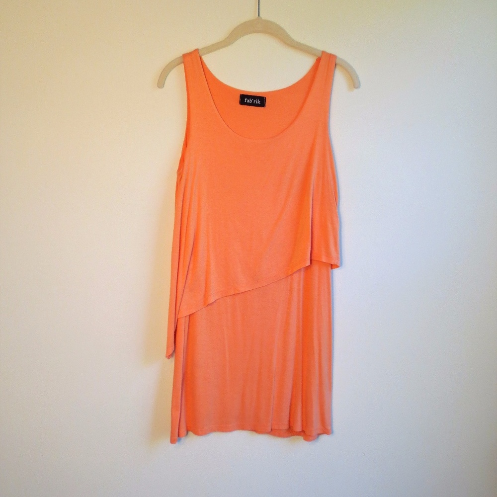 Peach Fabrik Cocktail Dress