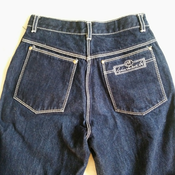 SOLD. 80s Gloria Vanderbilt High Waist Blue Jeans - Picture 3 of 3