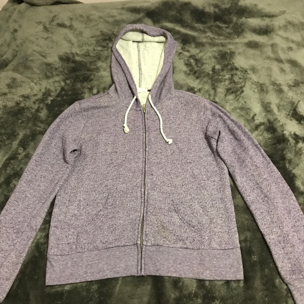 Purple Forever 21 zip up hoodie