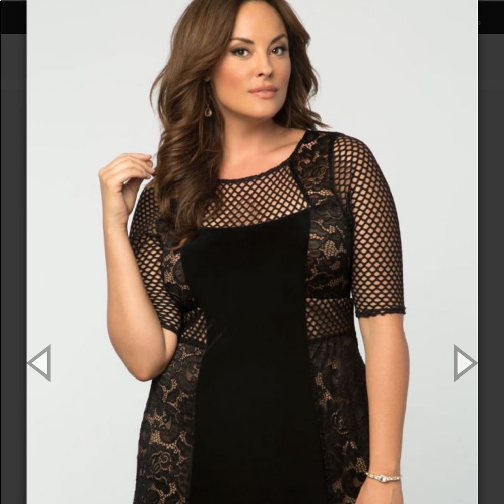 Kiyonna mixed lace dress 1X