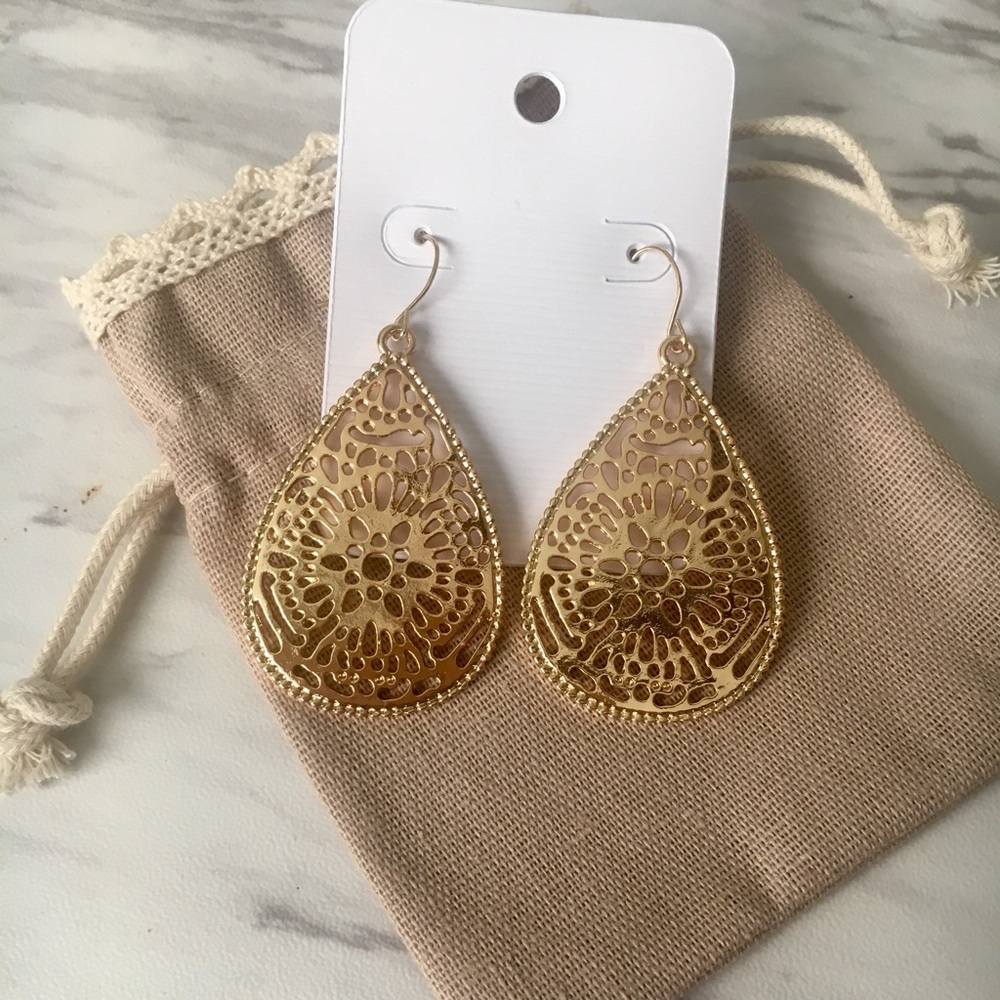 Gold Dangle Earrings