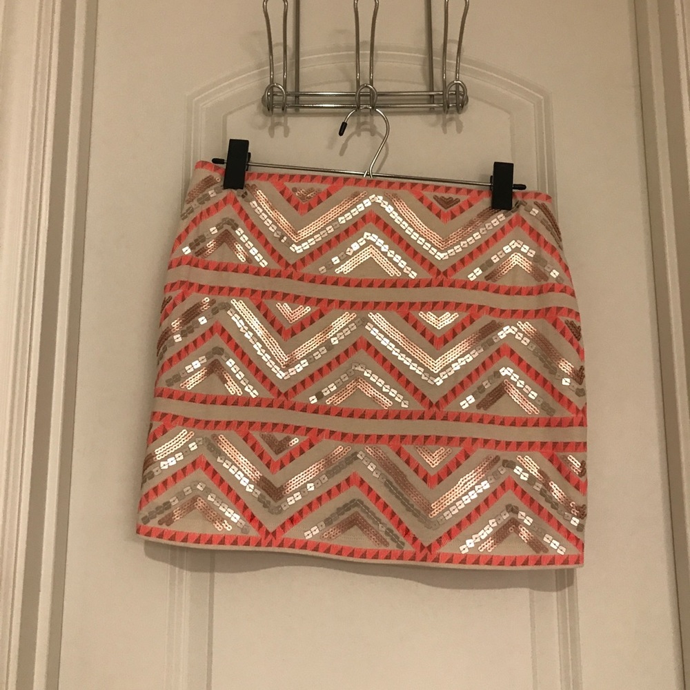 Express Aztec print mini skirt