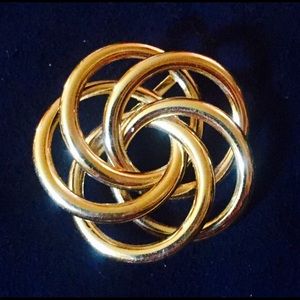 Napier Gold Brooch Vintage Gift Birthday Christmas