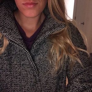 J. Crew Grey Peacoat