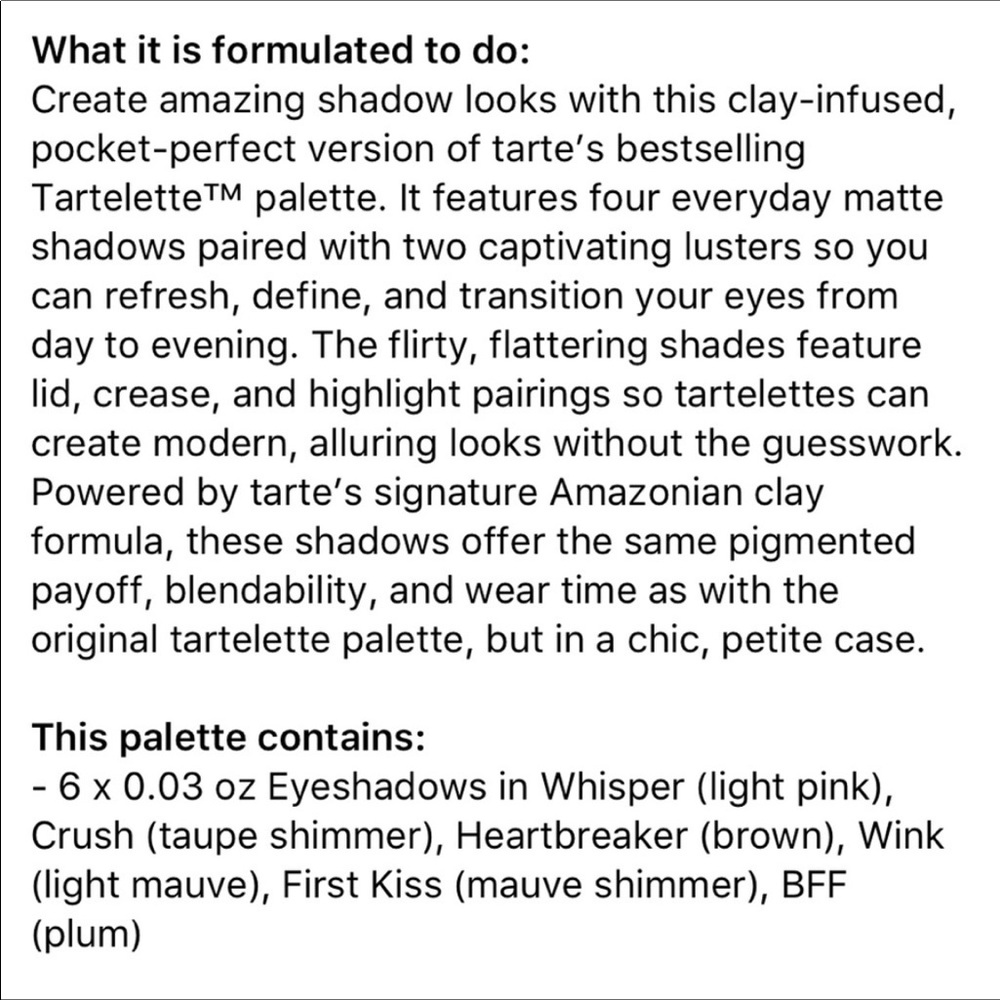 Tarte Tartelette Eyeshadow Palette New Authentic - Picture 6 of 6
