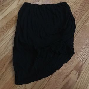 Asymmetrical Rouched Mini Skirt 💋🥀