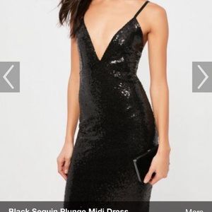 Black Sequin Dress- brand new!