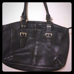 Tignanello Black Leather Purse