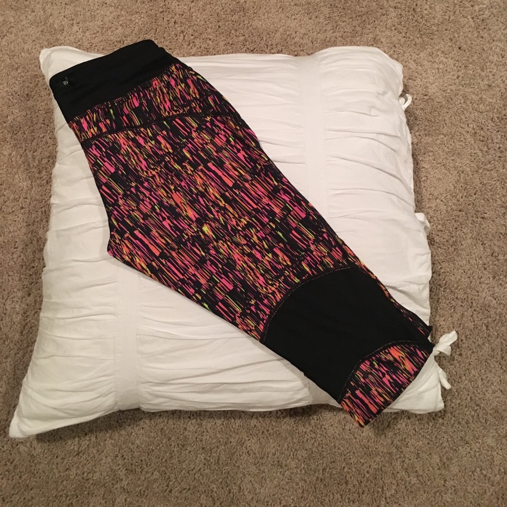 Nike Pro multi colored running capri