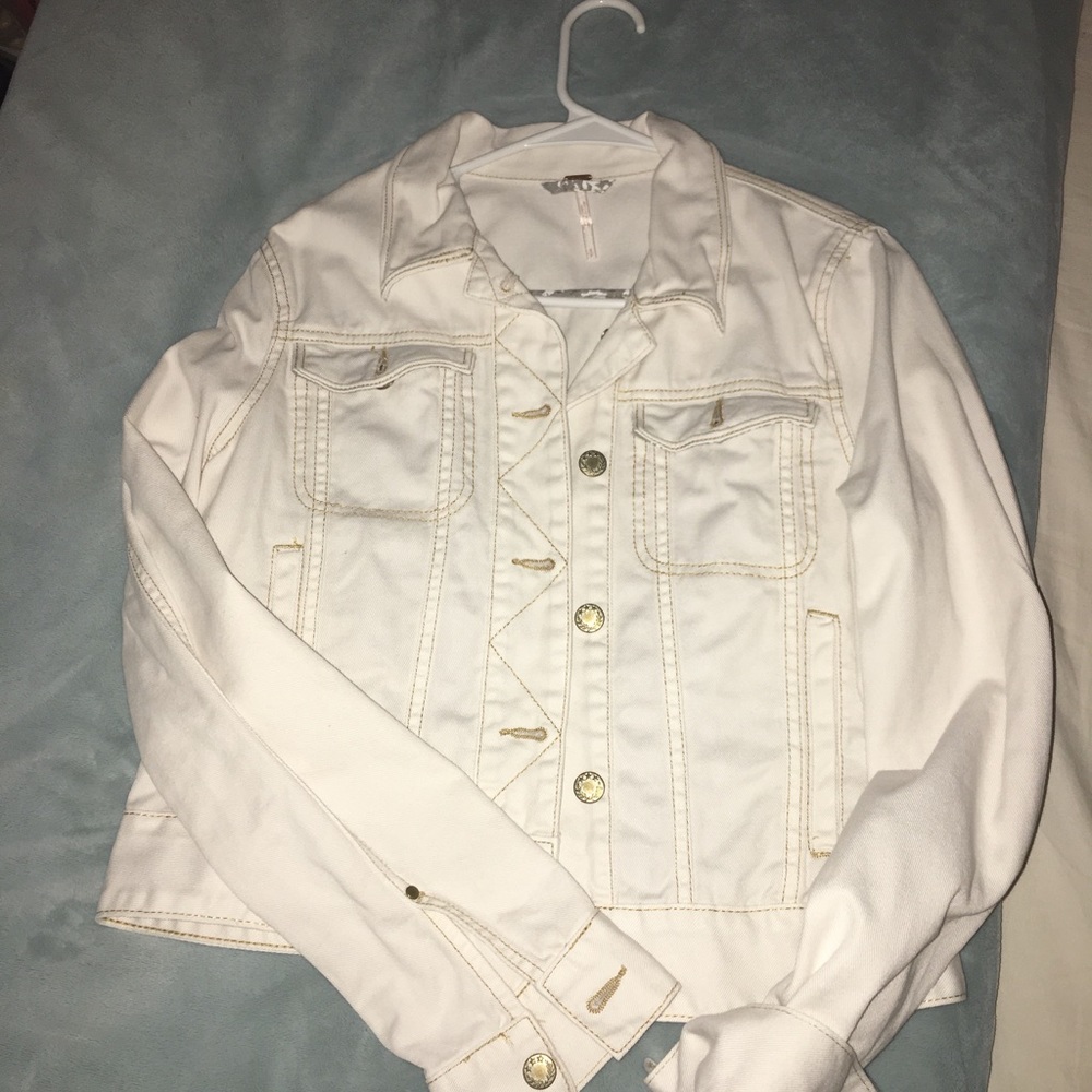 White denim jacket