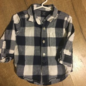 Gap Boys Buffalo Plaid Button Down Shirt